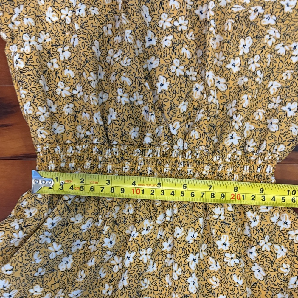 Floral Yellow Midi Dress - Picture 7 of 8
